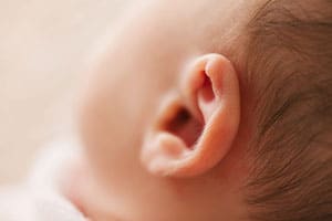 child's ear